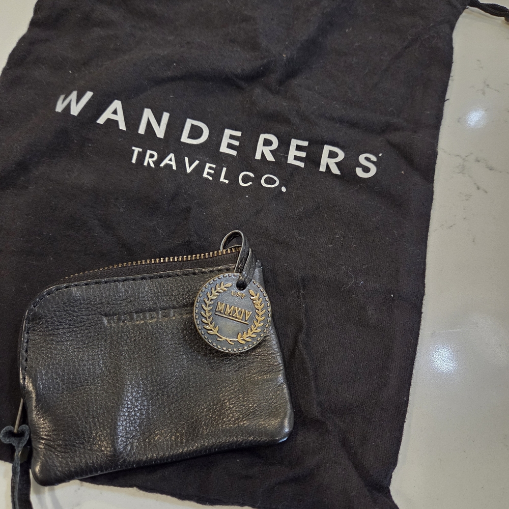Wanderers Travel Co. Black Leather Wallet